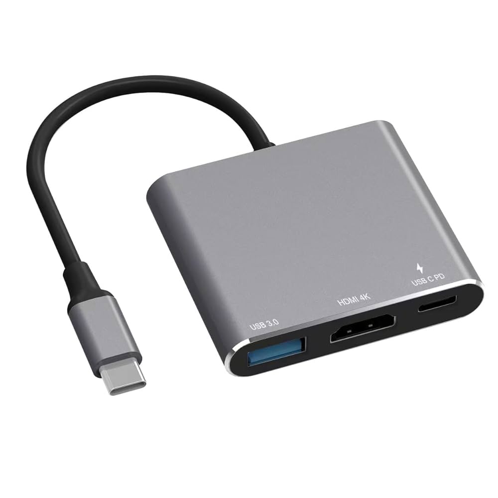 USB C Multiport AV Adapter with 4K HDTV Output USB 3.0 Port